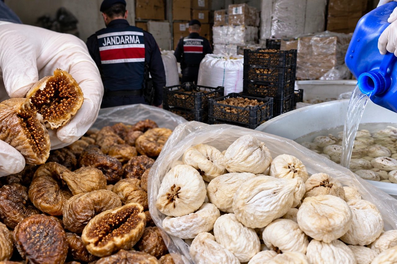 3 ton inciri kimyasalla beyazlatmışlar! Jandarma yakaladı
