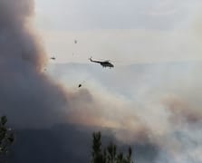 Tekirdağ'da orman yangınına havadan ve karadan yoğun müdahale