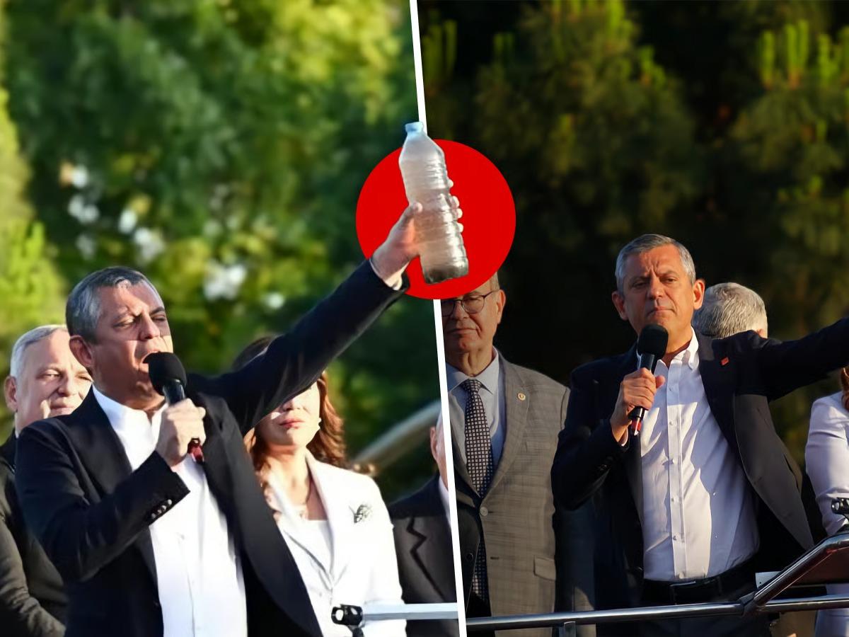 Özgür Özel'in 'Kirli şişe' şovu patladı