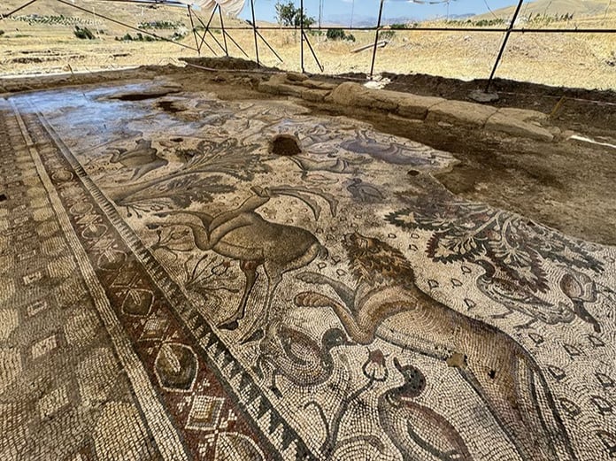 Elazığ'da tarlada 1700 yıllık Roma hamamı bulundu