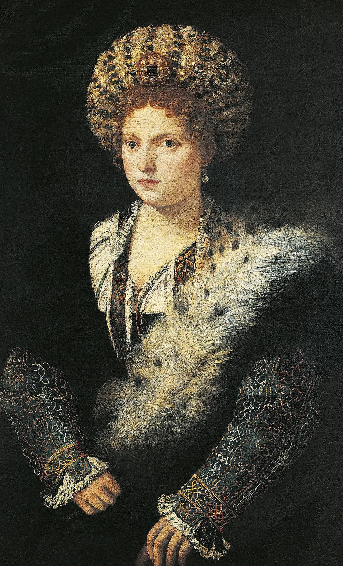 Simonetta Vespucci, Botticelli de dahil olmak üzere birçok sanatçının ilham kaynağıydı; Genç Bir Kadının Portresi ve Venüs'ün Doğuşu eserlerine ilham vermiş olabilir .