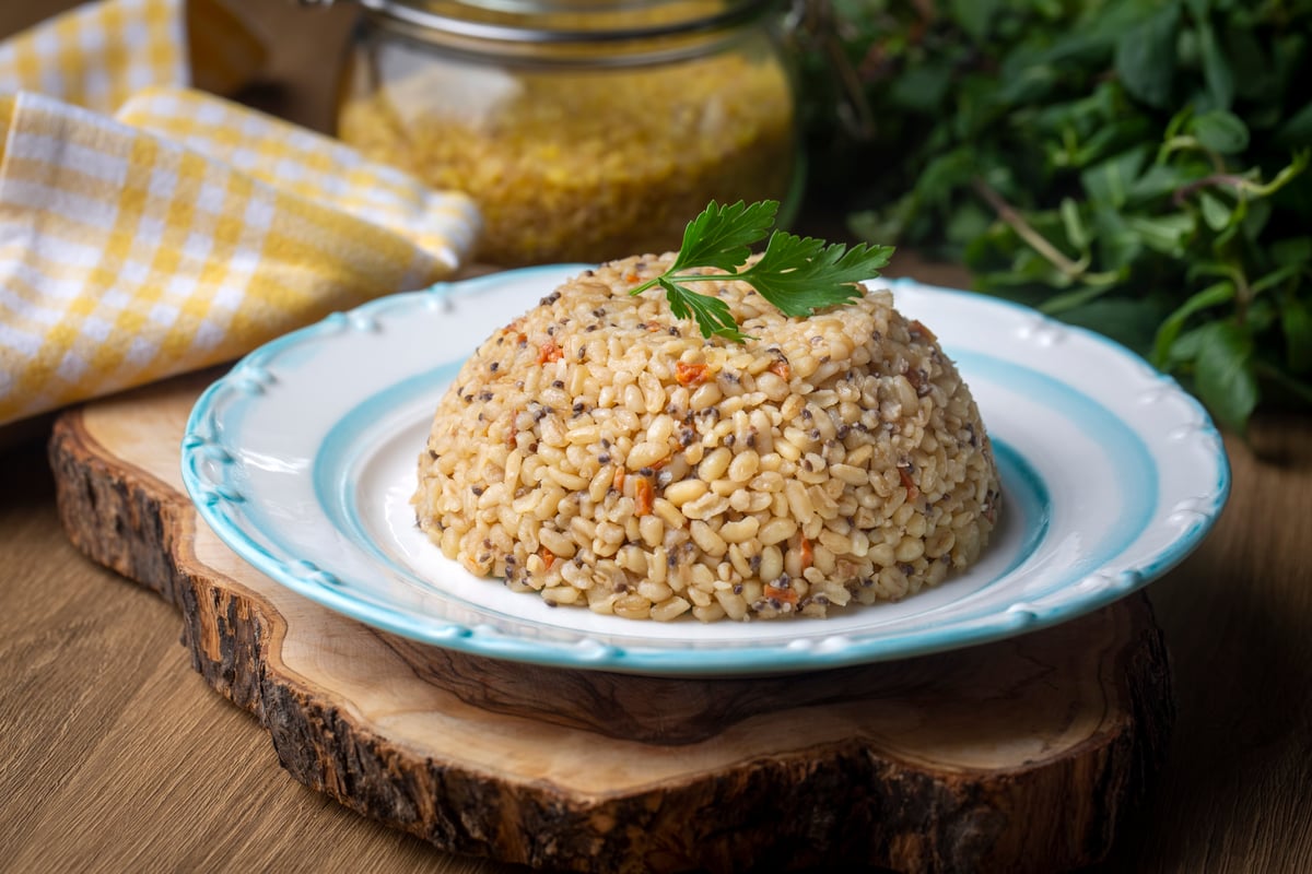 Chia tohumlu bulgur pilavı
