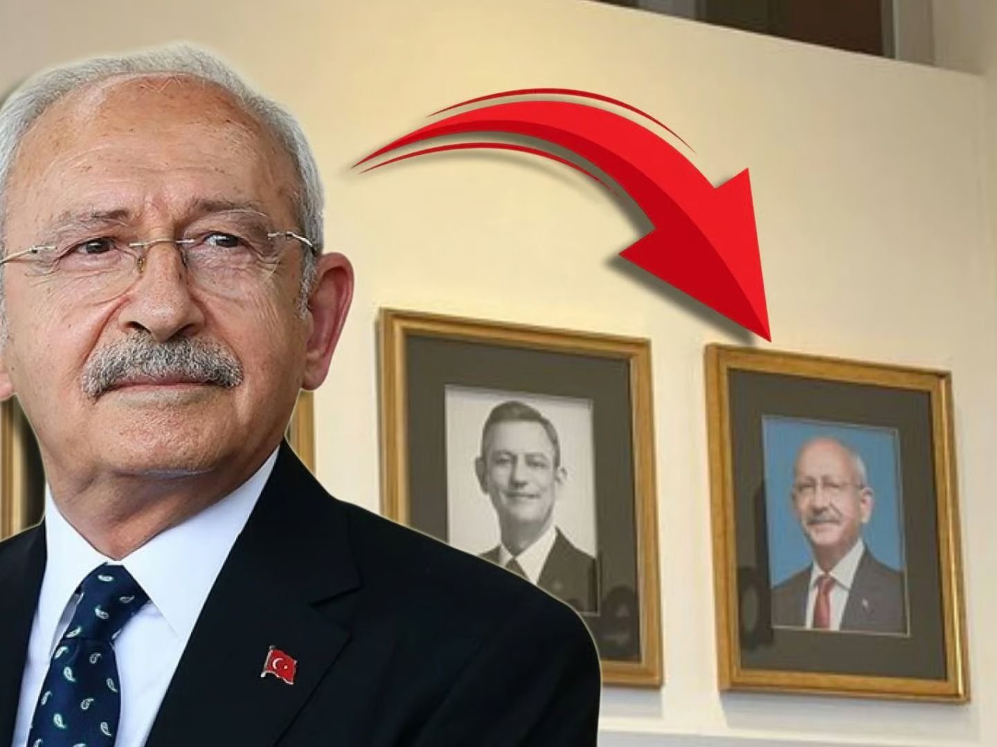 Kemal Kılıçdaroğlu yeniden CHP Genel Merkezi'nde! Makam odasına fotoğrafı asıldı