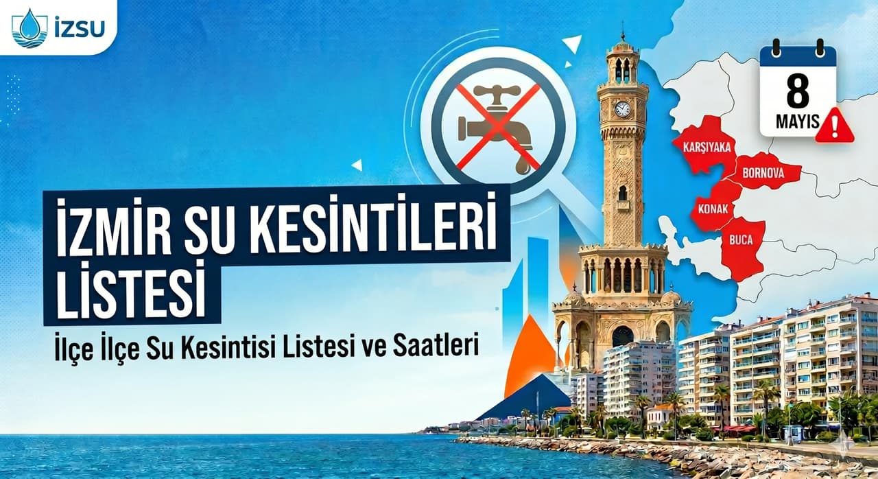 İZSU kesintiler listesi | 8 Mayıs İzmir'de su kesintisi var mı, nerelerde, ne zaman tamir olacak?