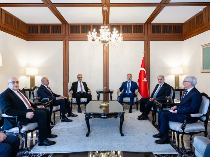 Fidan Gazze Yönetimi Ulusal Komitesi Başkanı Şaas ile görüştü