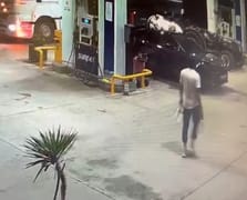 Orman yangını çıkaran şahsın benzin alırken görüntüleri ortaya çıktı