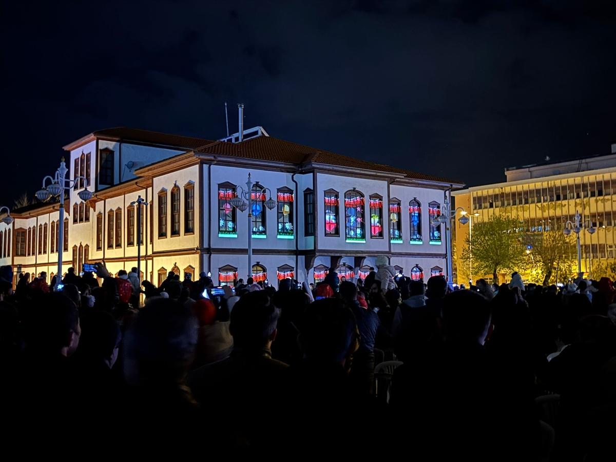 Çankırı'da 23 Nisan coşkusu: Mapping ve dron gösterisiyle kutlandı