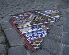 Kaldırım pansumanlarıyla şehre sanatsal dokunuş