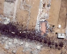 Gazze'deki açlık kuyruğu uzaydan görüntülendi