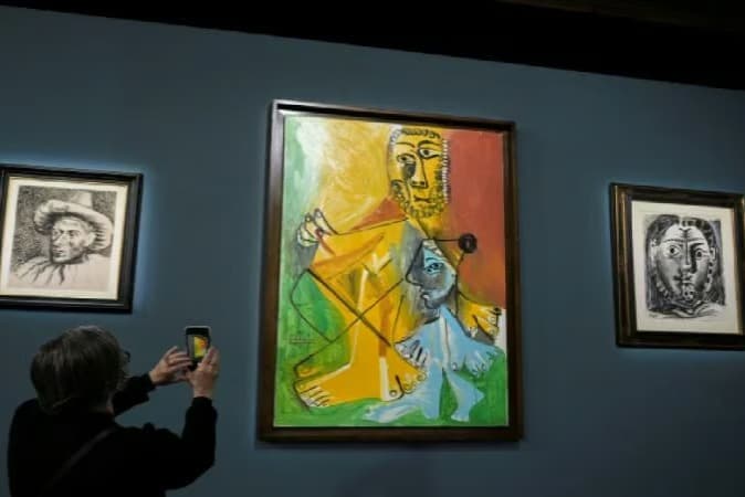 100 euroya Picasso tablosu kazandı