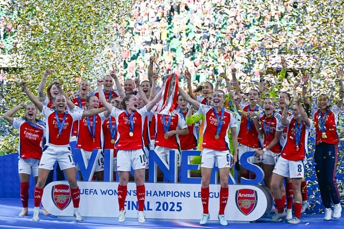 Blackstenius'tan altın gol: Arsenal, Kadınlar Şampiyonlar Ligi kupasını 17 yıl sonra yeniden müzesine götürdü