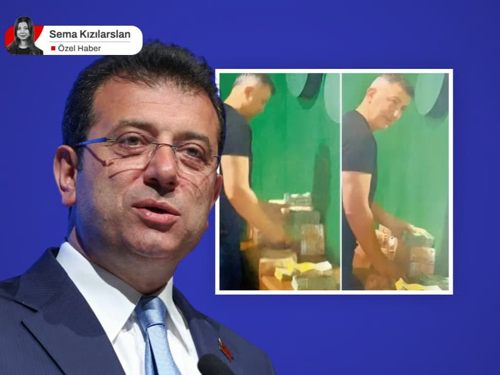 Bavuldaki euroları sayarken görüntülendi