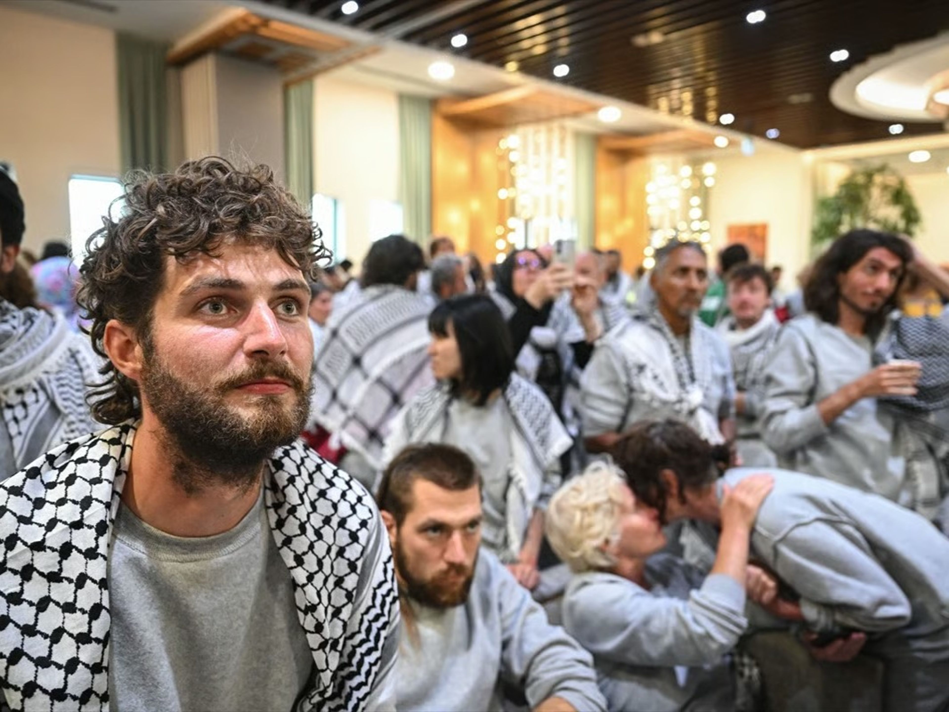Küresel Sumud Filosu aktivistleri İstanbul'a geldi