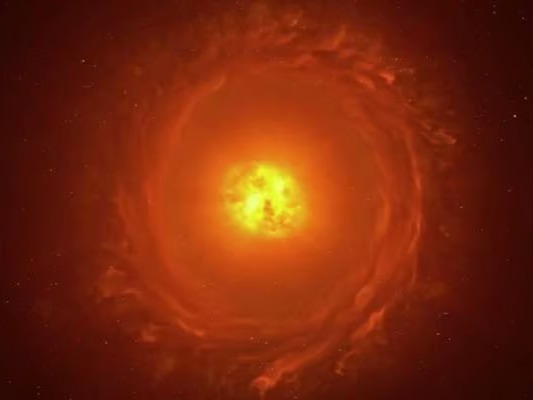 Evrenin en büyük yıldızlardan biri patlamanın eşiğinde