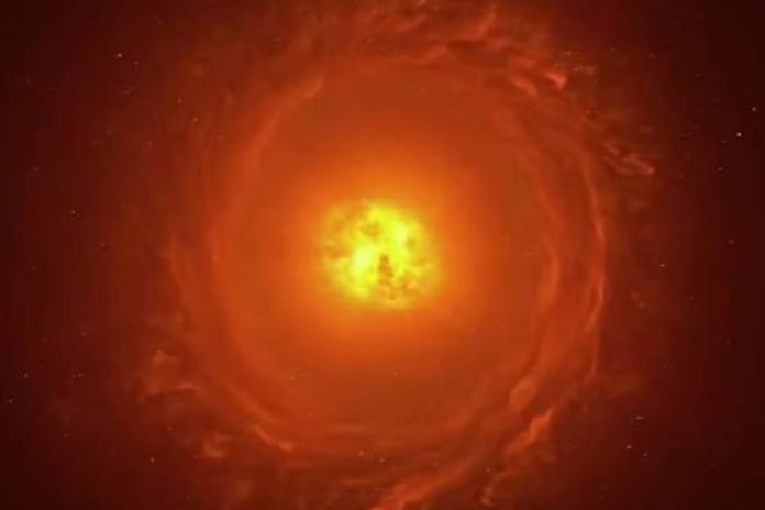 Evrenin en büyük yıldızlardan biri patlamanın eşiğinde