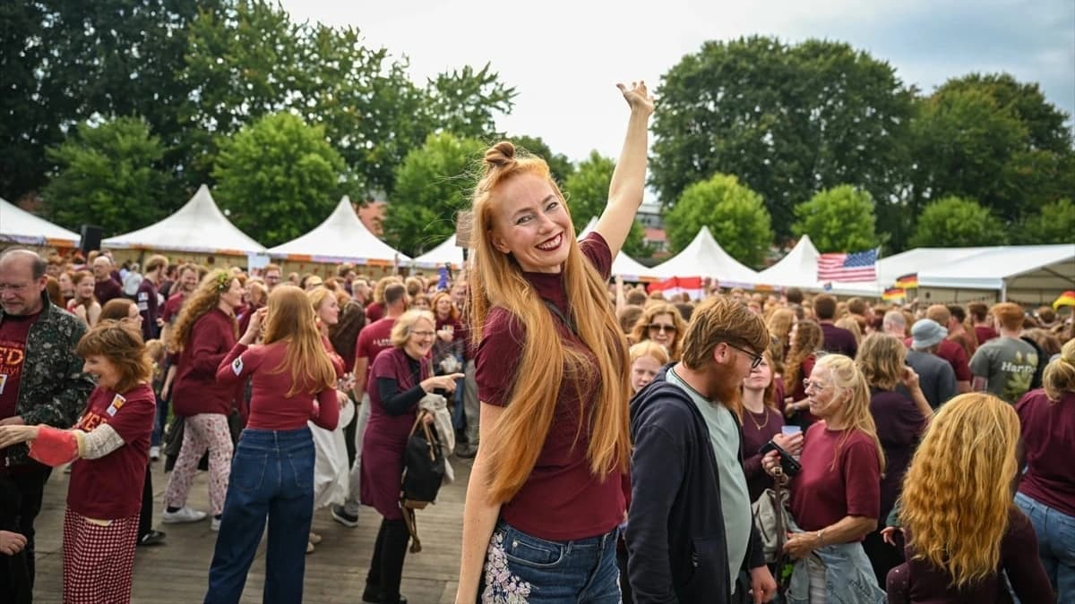 Hollanda'da kızıl saçlılar festivali düzenlendi