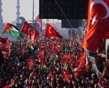 Gazze için vicdan yürüyüşü: Galata Köprüsü’nde üçüncü buluşma