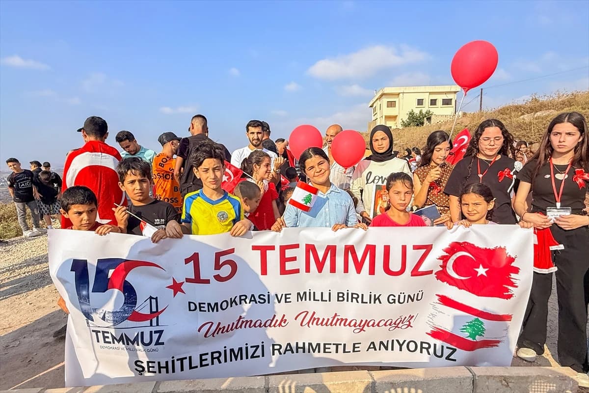 Lübnan'da Türkmen kasabası Kavaşra'da 15 Temmuz şehitleri anıldı