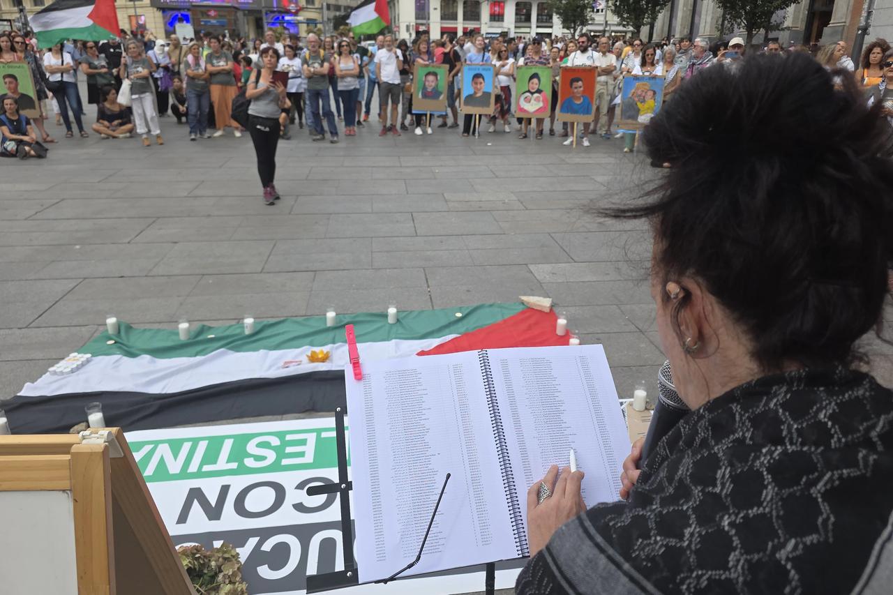 Madrid'de anlamlı Gazze eylemi