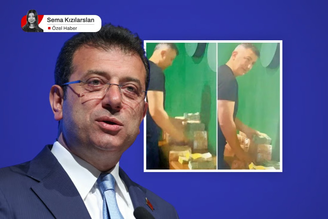 Bavuldaki euroları sayarken görüntülendi