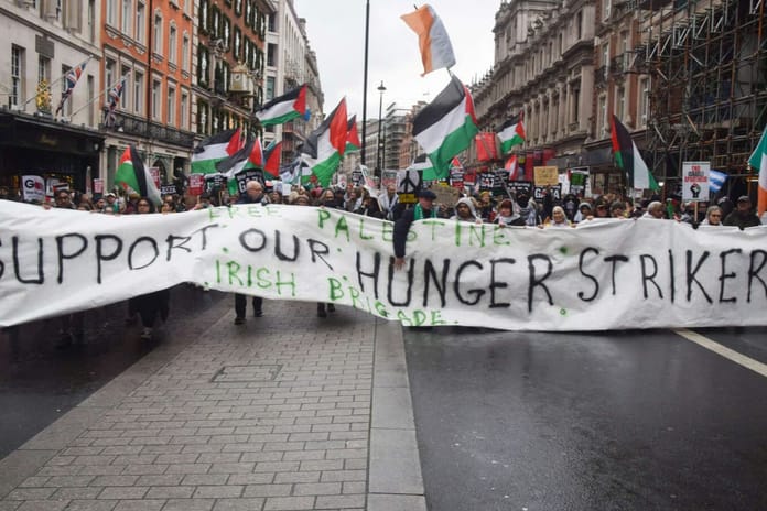 İngiltere cezaevlerinde Filistin için açlık grevi 