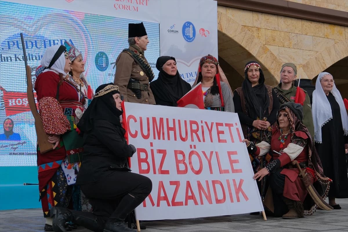 Çorum'da 3. Puduhepa Kadın Kültür Festivali coşkusu başladı