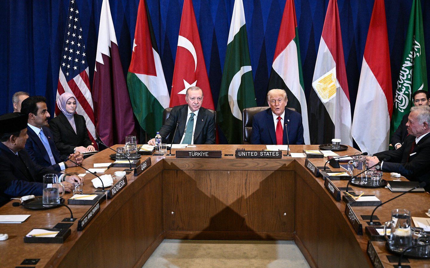 Trump, New York'ta düzenlenen BM Genel Kurulu marjında, Müslüman ve Arap liderlerle Gazze'yi görüşmek üzere bir araya geldi.