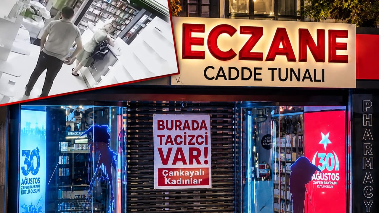 Ankara'da gizlice fotoğraf çektiği iddia edilen eczacı serbest kaldı: Eczanenin kepengine pankart asıldı!