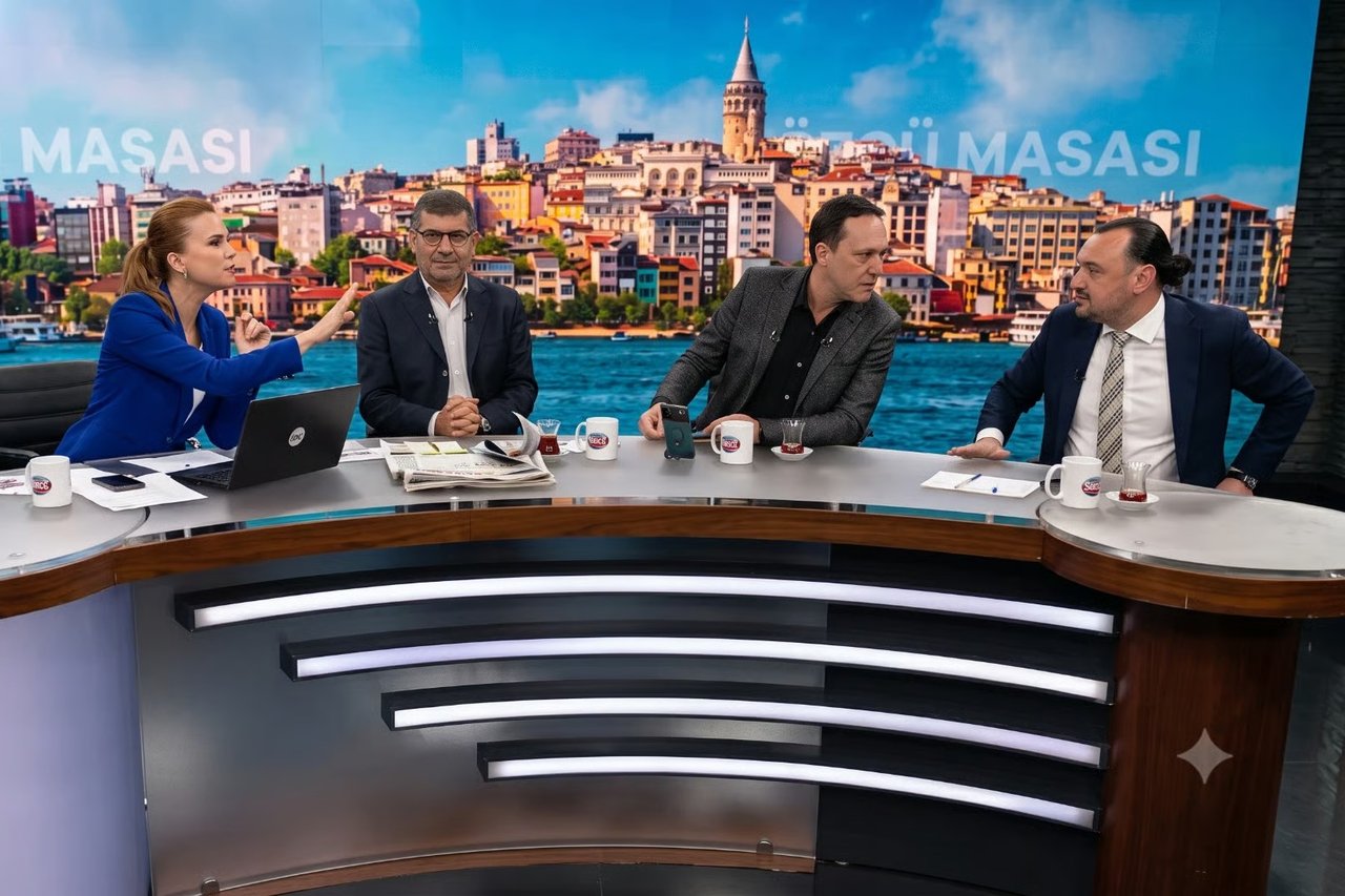 Sözcü TV stüdyosunda ortalık karıştı! 