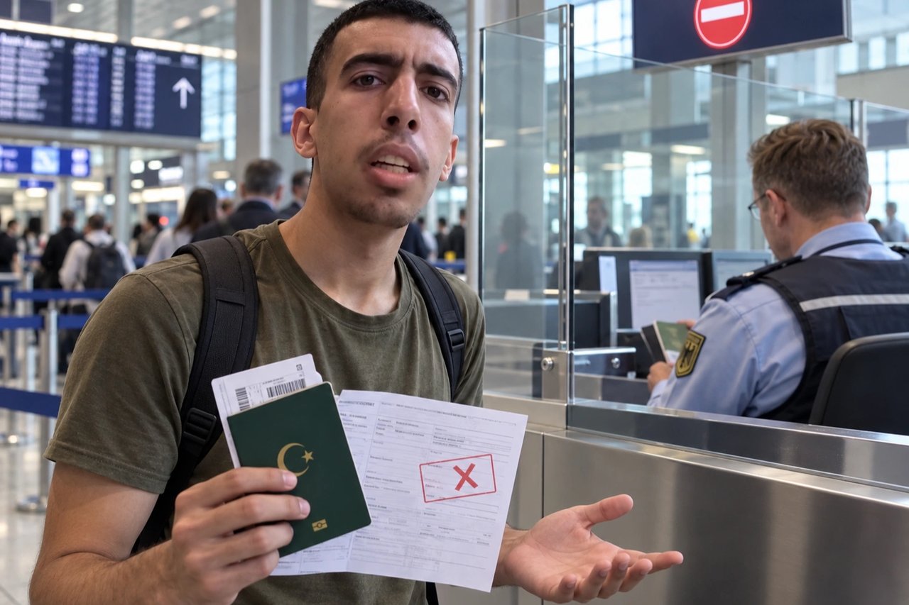 Yeşil pasaportla Almanya'ya gitti! Havalimanında hayatının şokunu yaşadı