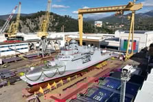 İtalya, donanma modernizasyonu kapsamında yeni nesil ilk açık deniz karakol gemisini denize indirdi