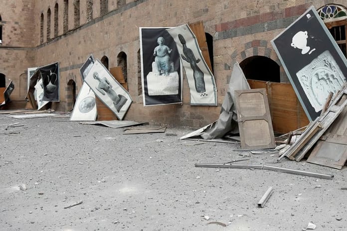 İsrail'in hava saldırısında Yemen Ulusal Müzesi ağır hasar aldı
