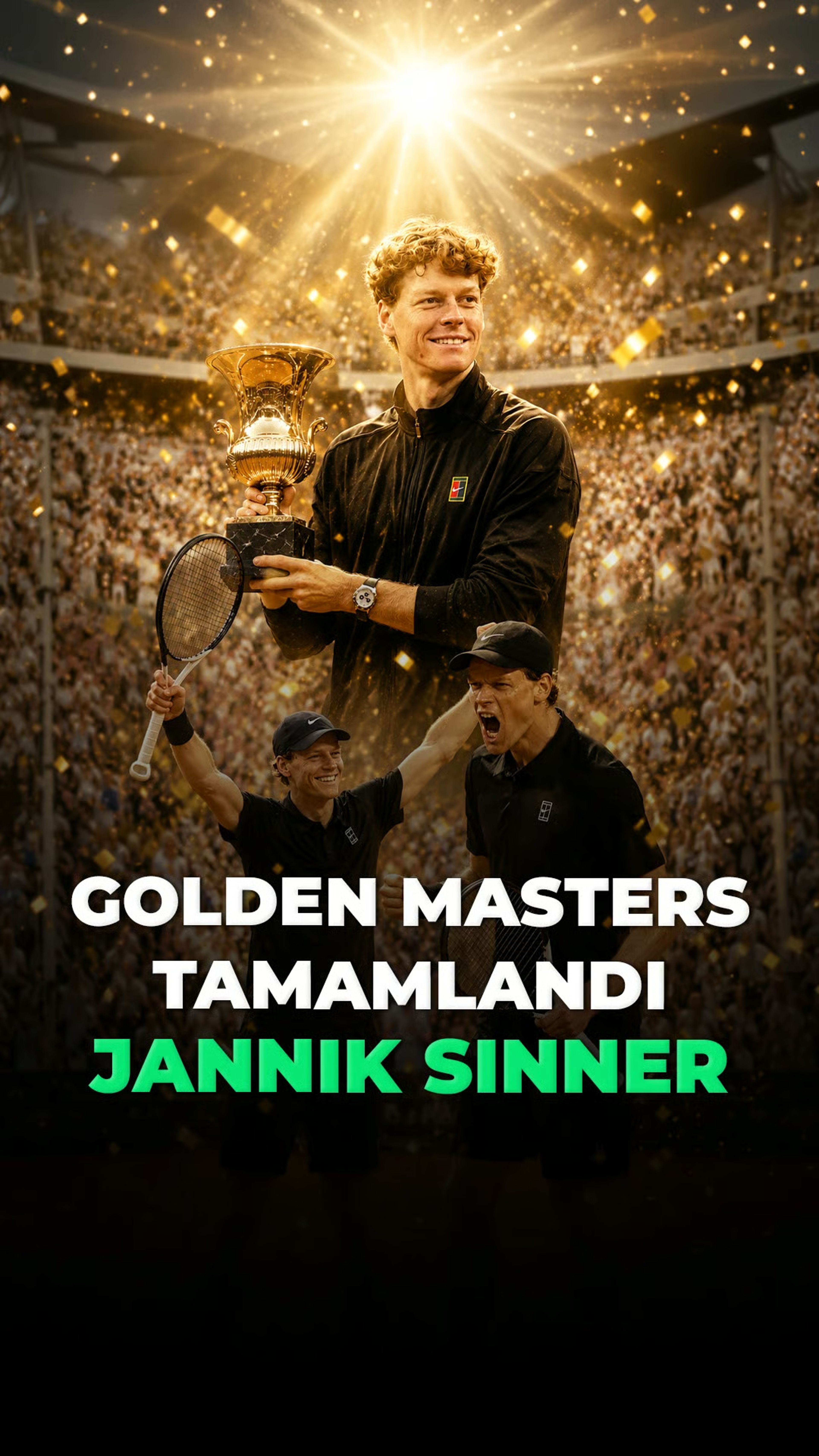 Jannik Sinner, Golden Masters’ı tamamladı.