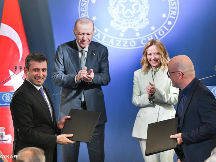 Baykar ve Leonardo ortaklığı Türkiye-İtalya hükümetlerarası zirvesi'nde teati edildi