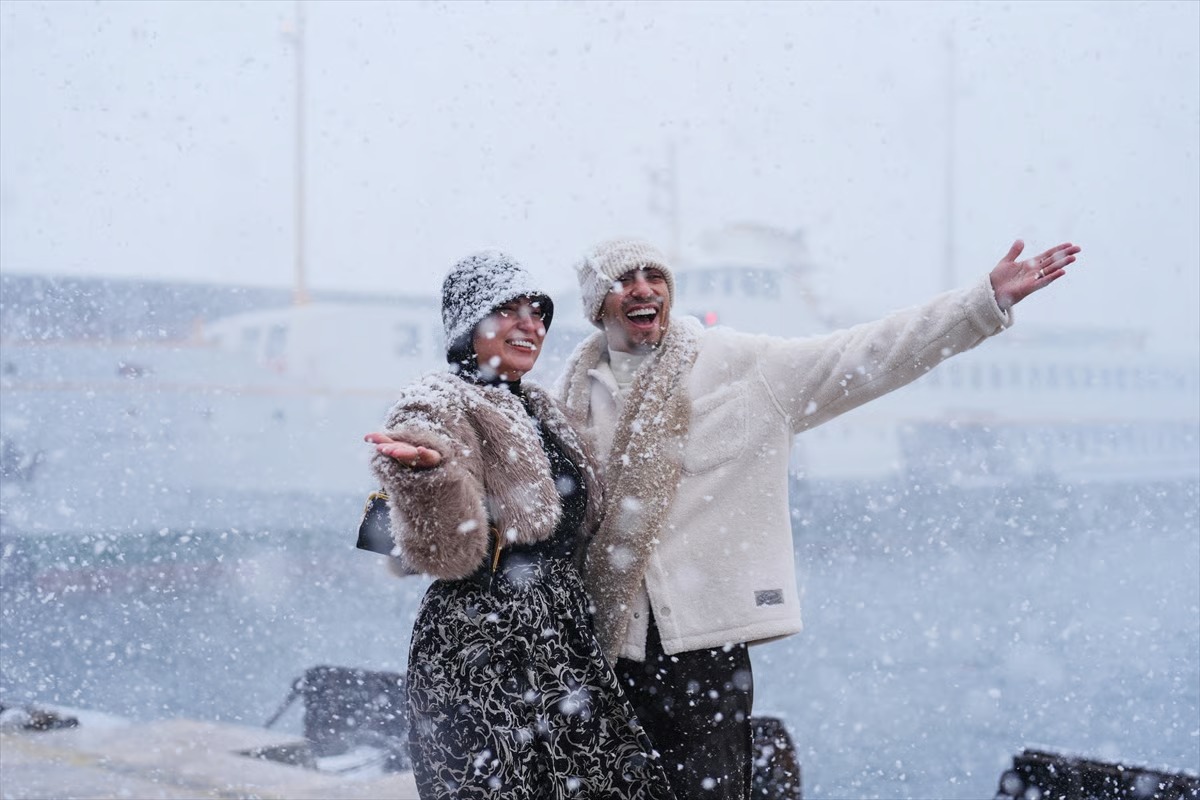 İstanbul’da kar keyfi 