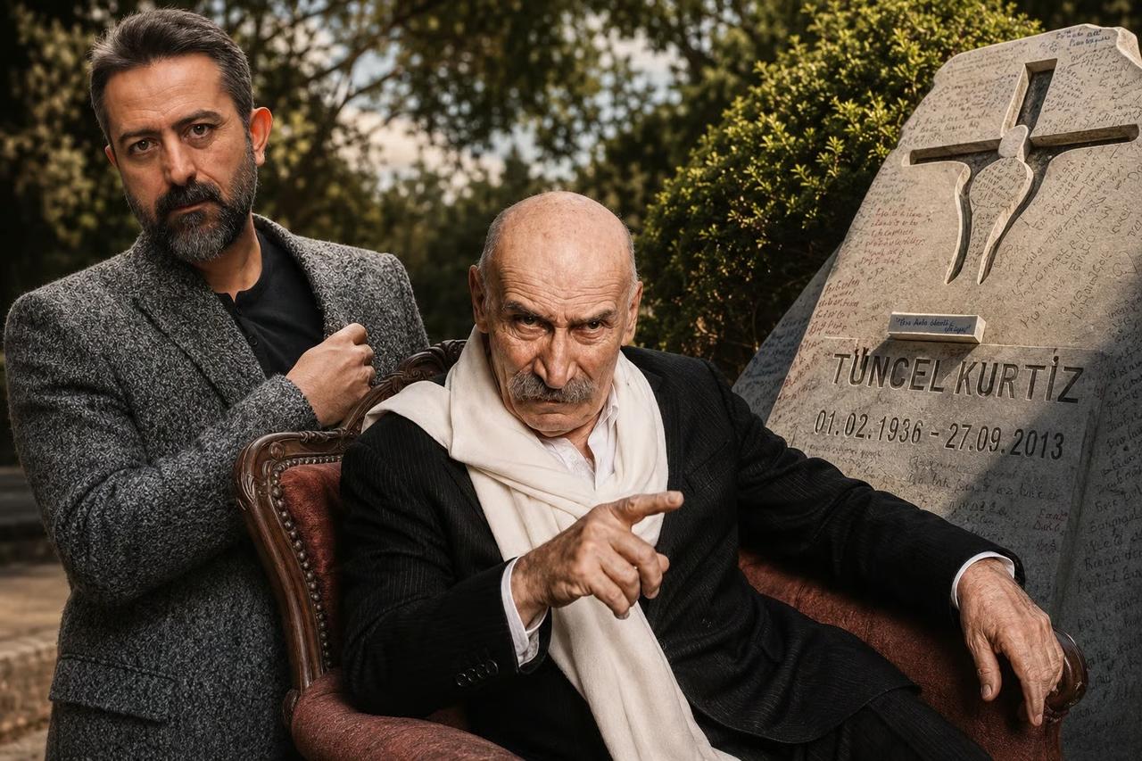 Ünlü oyuncu Nail Kırmızıgül, Tuncel Kurtiz'in mezarına isyan etti! "Seküler türbeye çevirmişler"
