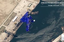 Kuzey Kore’nin yan yatan fırkateyni kurtarıldı