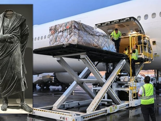 Roma İmparatoru'nun heykeli 65 yıl sonra Türkiye'ye döndü