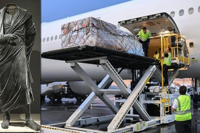 Roma İmparatoru'nun heykeli 65 yıl sonra Türkiye'ye döndü