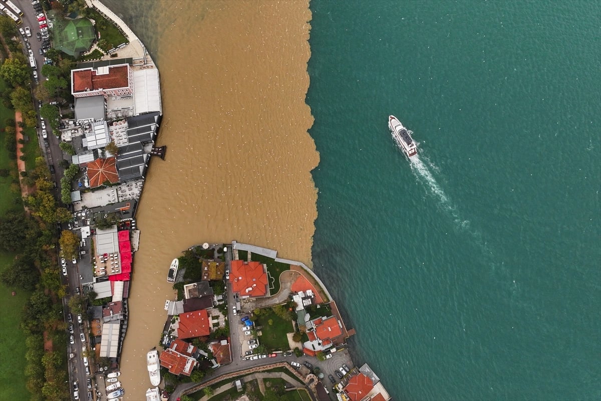 İstanbul Boğazı kıyı kesimlerinde deniz rengi kahverengiye döndü