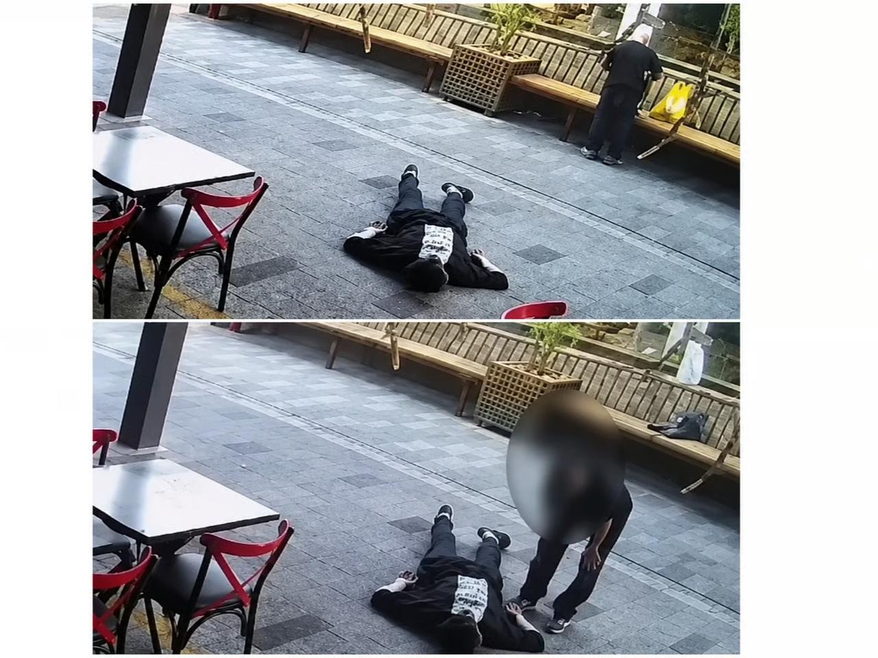 Bayılan gencin cüzdanındaki paraları çaldı 