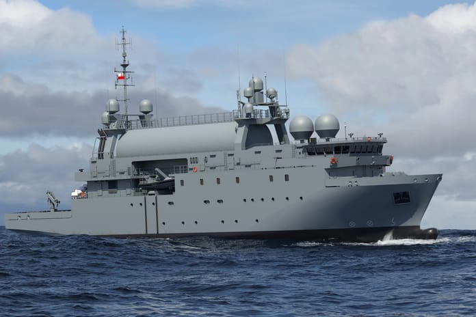 Saab, Polonya’nın ilk SIGINT gemisini denize indirdi