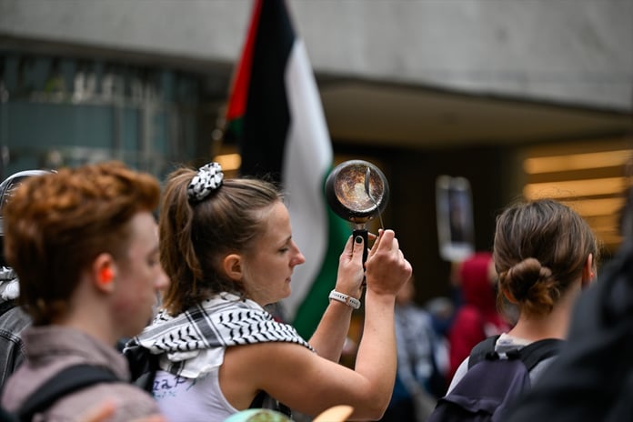 İsrail'in Gazze'deki katliamları protesto edildi.