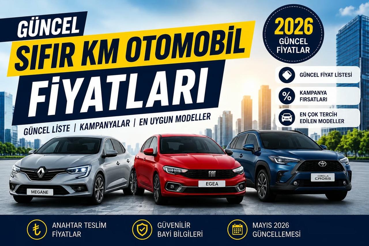 2026 Güncel sıfır otomobil fiyatları 