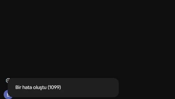 Gemini'de yaptığımız kontrolde görülen hata