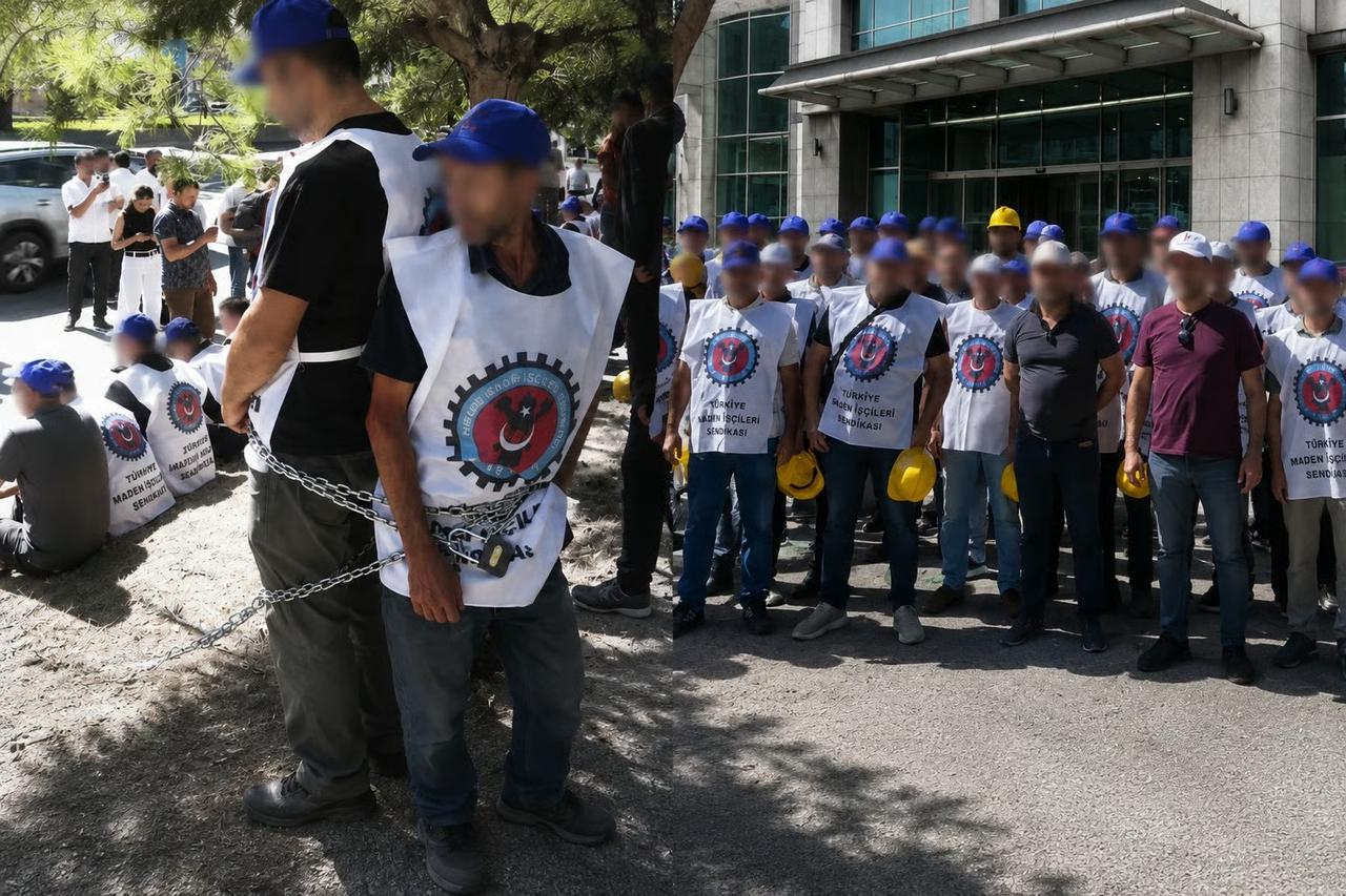 Maaşlarını alamayan madencilere 50 bin liralık dava! Zincirleyip eylem yapan işçiler gözaltına alındı