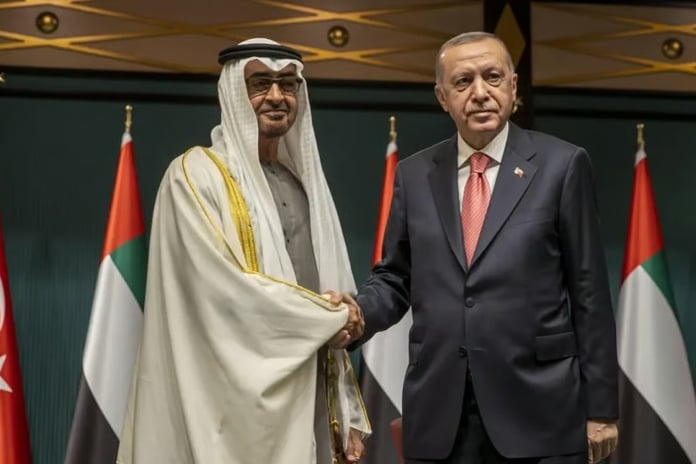 Cumhurbaşkanı Erdoğan ve Al Nahyan İsrail-İran gerilimini ile bölgesel konuları görüştü