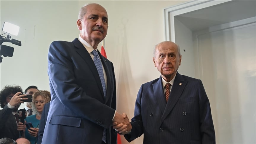 TBMM Başkanı Numan Kurtulmuş ve MHP Genel Başkanı Devlet Bahçeli