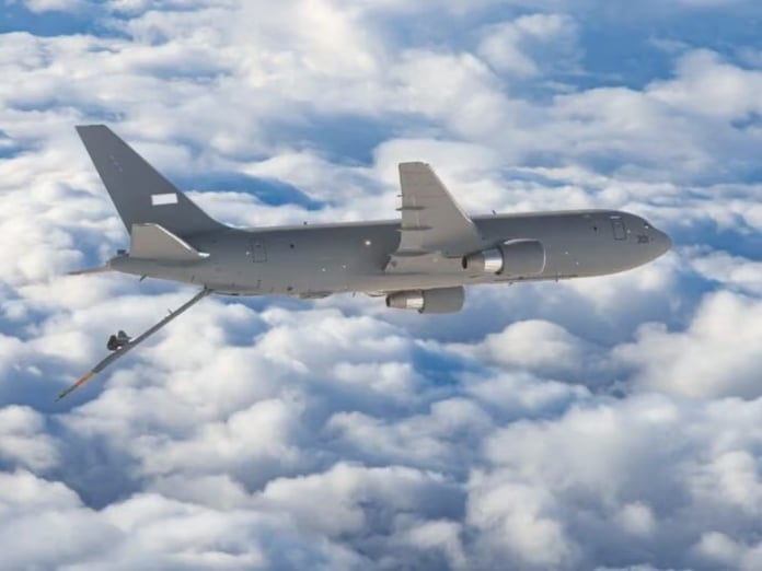 İsrail’in ilk KC-46 tanker uçağı ilk uçuşunu gerçekleştirdi