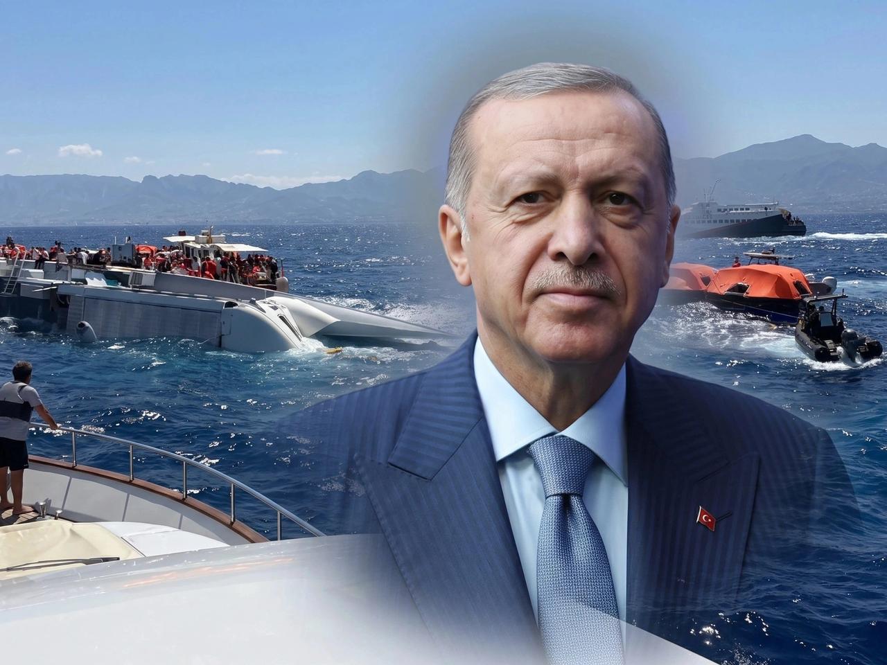 Cumhurbaşkanı Erdoğan'dan Girne'de batan gemiyle ilgili ilk açıklama 